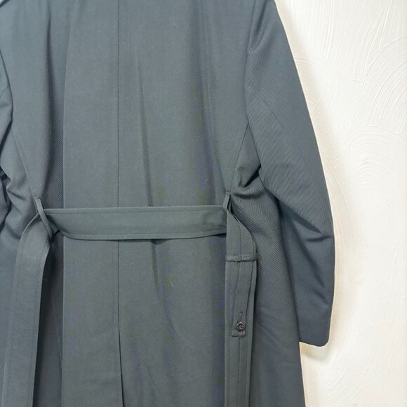 Vintage 1992 Freed & Freed Wool Trench Coat Womens All Weather Military Belted - Picture 3 of 8